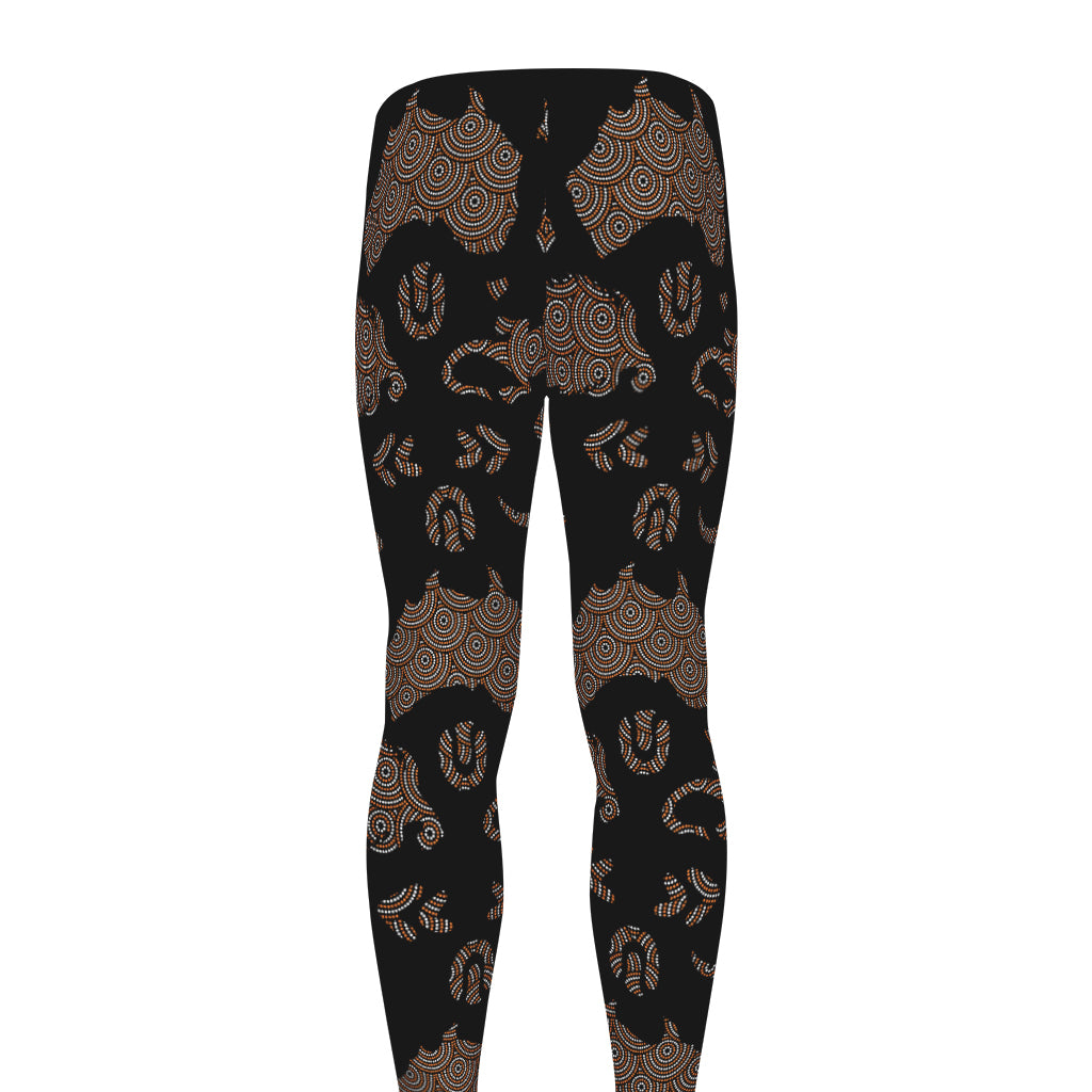 Aboriginal Australian Pattern Print Men's leggings
