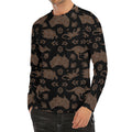 Aboriginal Australian Pattern Print Men's Long Sleeve Rash Guard
