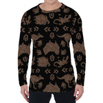 Aboriginal Australian Pattern Print Men's Long Sleeve T-Shirt