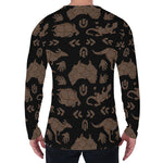Aboriginal Australian Pattern Print Men's Long Sleeve T-Shirt