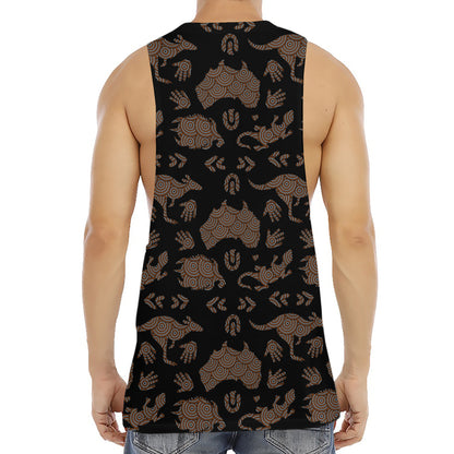 Aboriginal Australian Pattern Print Men's Muscle Tank Top