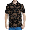 Aboriginal Australian Pattern Print Men's Polo Shirt