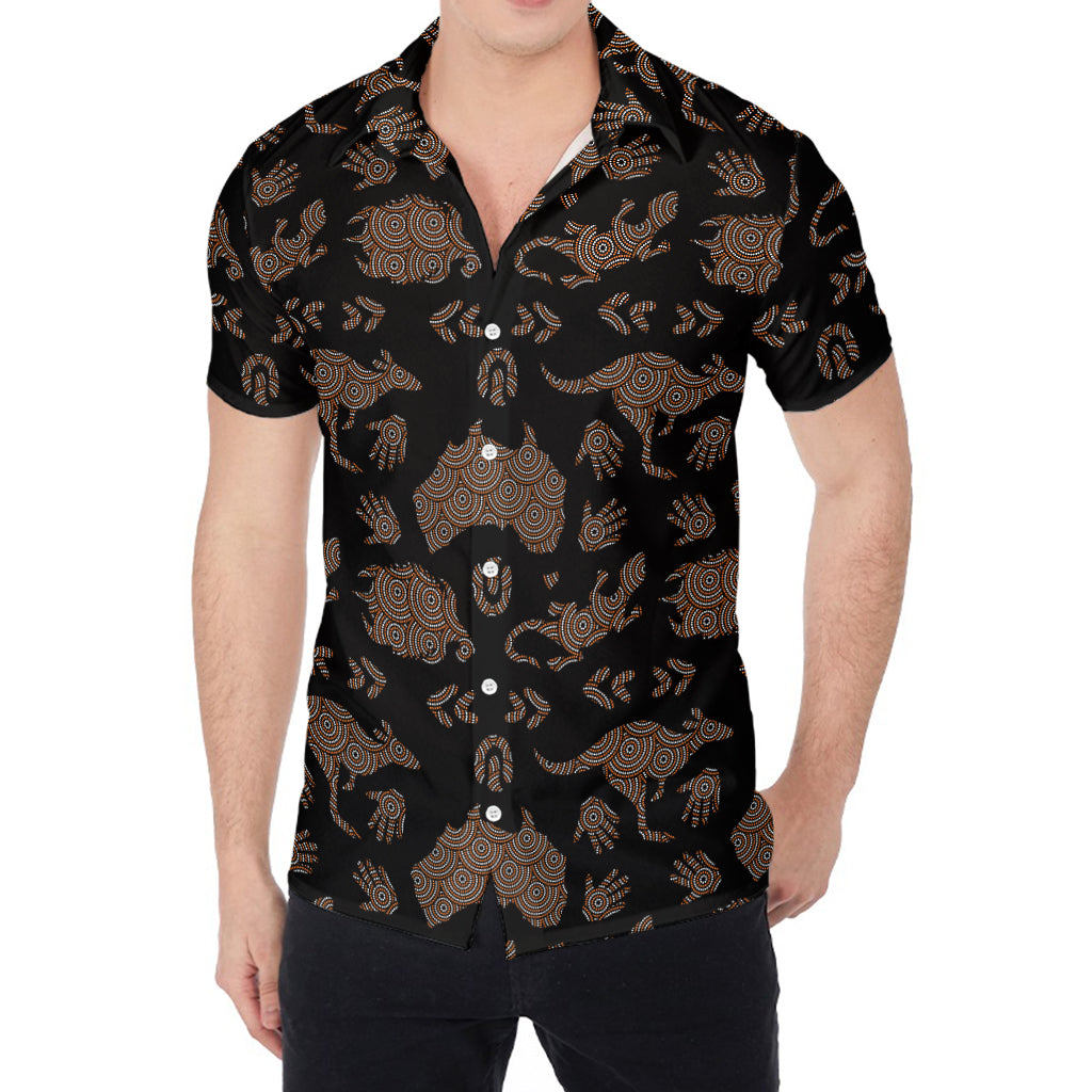 Aboriginal Australian Pattern Print Men's Shirt