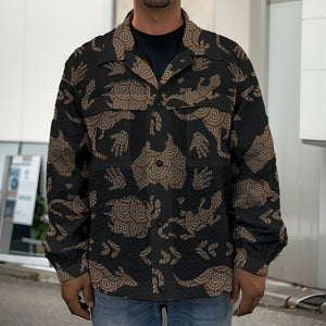 Aboriginal Australian Pattern Print Men's Shirt Jacket