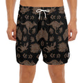 Aboriginal Australian Pattern Print Men's Split Running Shorts