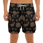 Aboriginal Australian Pattern Print Men's Split Running Shorts