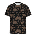 Aboriginal Australian Pattern Print Men's Athletic T-Shirt
