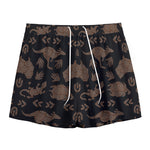 Aboriginal Australian Pattern Print Mesh Shorts