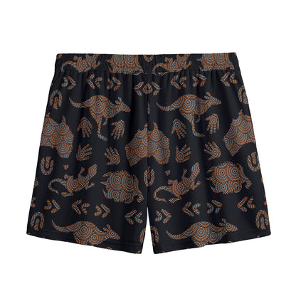 Aboriginal Australian Pattern Print Mesh Shorts