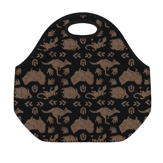 Aboriginal Australian Pattern Print Neoprene Lunch Bag