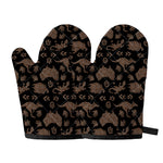 Aboriginal Australian Pattern Print Oven Mitts