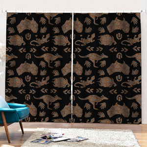 Aboriginal Australian Pattern Print Pencil Pleat Curtains