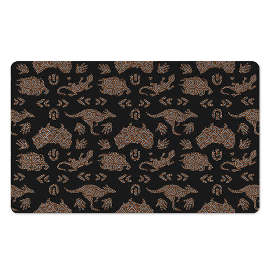 Aboriginal Australian Pattern Print Polyester Doormat