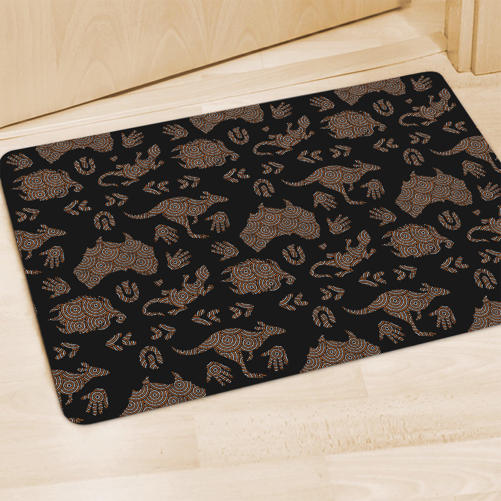 Aboriginal Australian Pattern Print Polyester Doormat