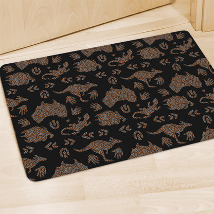 Aboriginal Australian Pattern Print Polyester Doormat