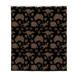 Aboriginal Australian Pattern Print Polyester Shower Curtain