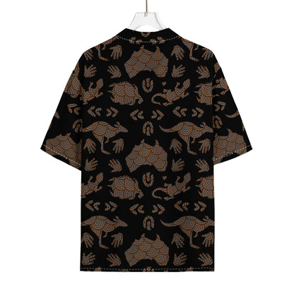 Aboriginal Australian Pattern Print Rayon Hawaiian Shirt