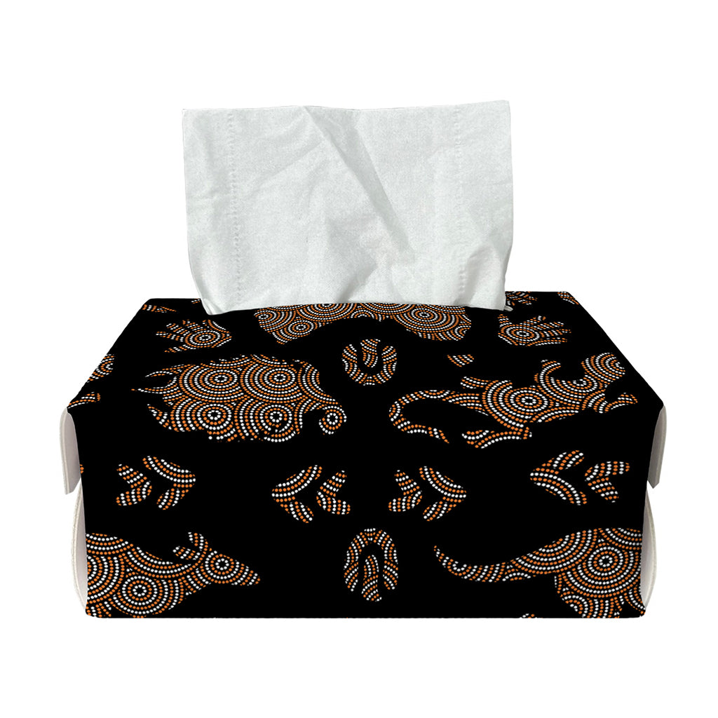 Aboriginal Australian Pattern Print Rectangle Tissue Box Cover