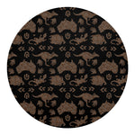 Aboriginal Australian Pattern Print Round Blanket