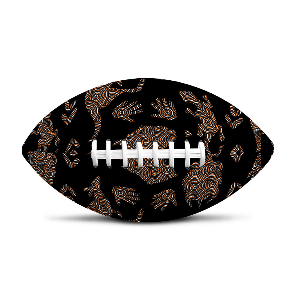 Aboriginal Australian Pattern Print Rugby Ball