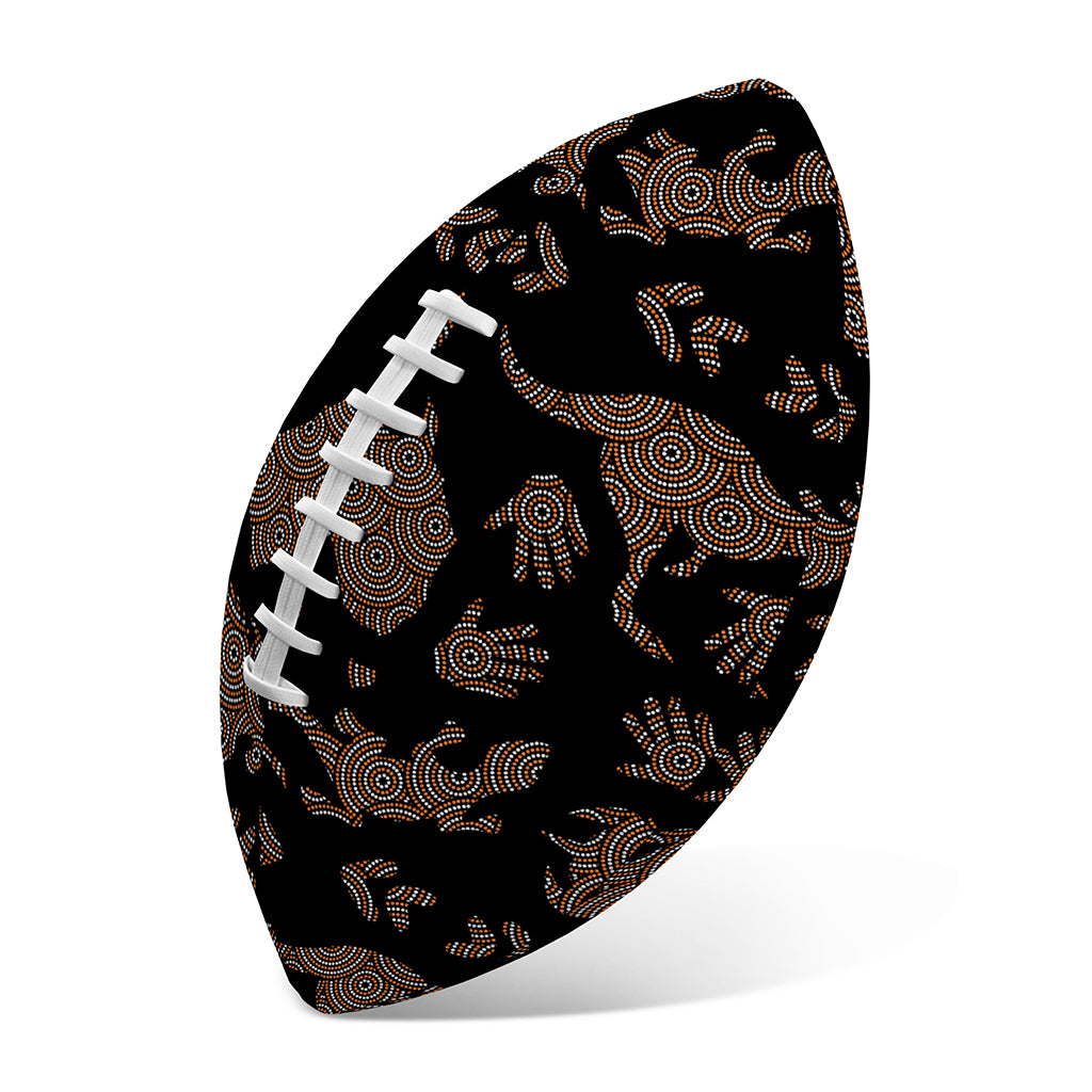 Aboriginal Australian Pattern Print Rugby Ball
