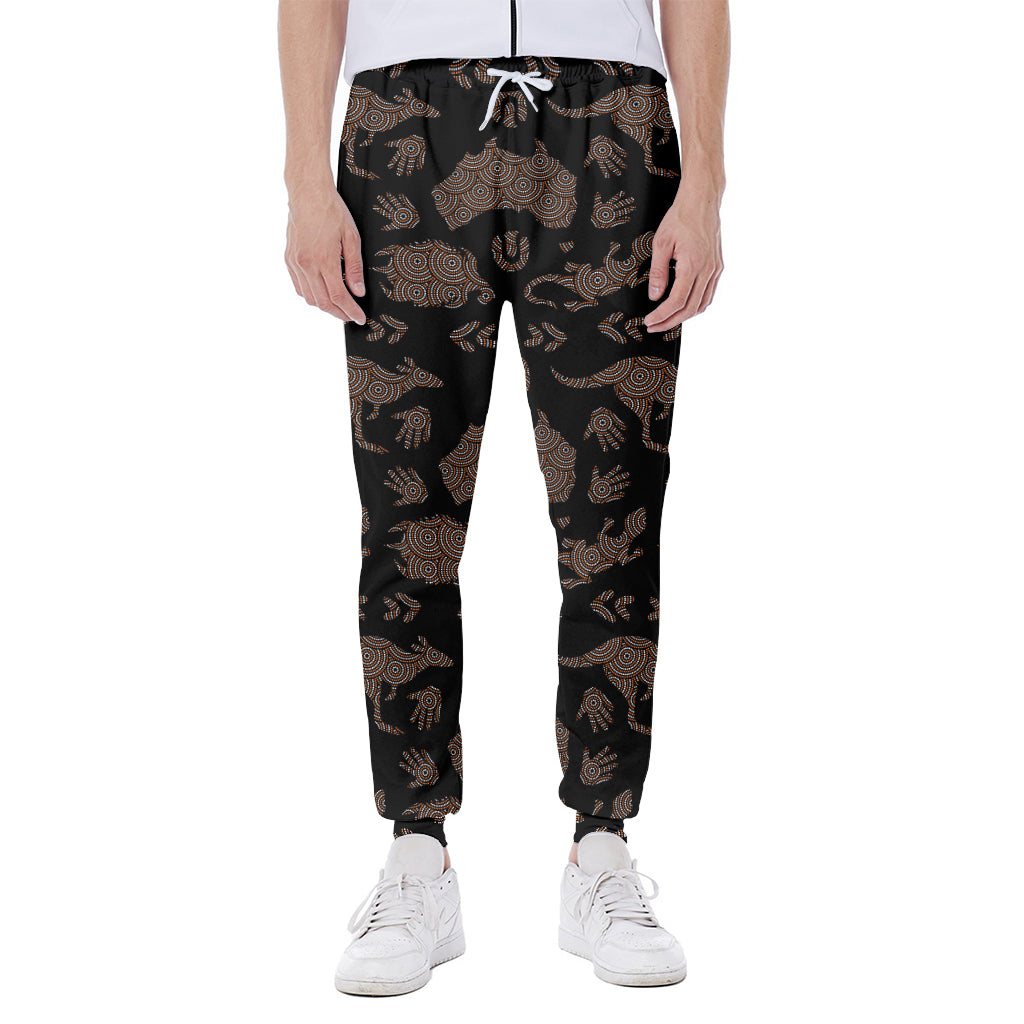 Aboriginal Australian Pattern Print Scuba Joggers