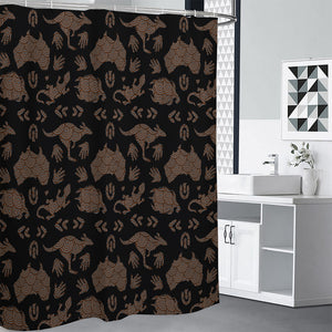 Aboriginal Australian Pattern Print Shower Curtain