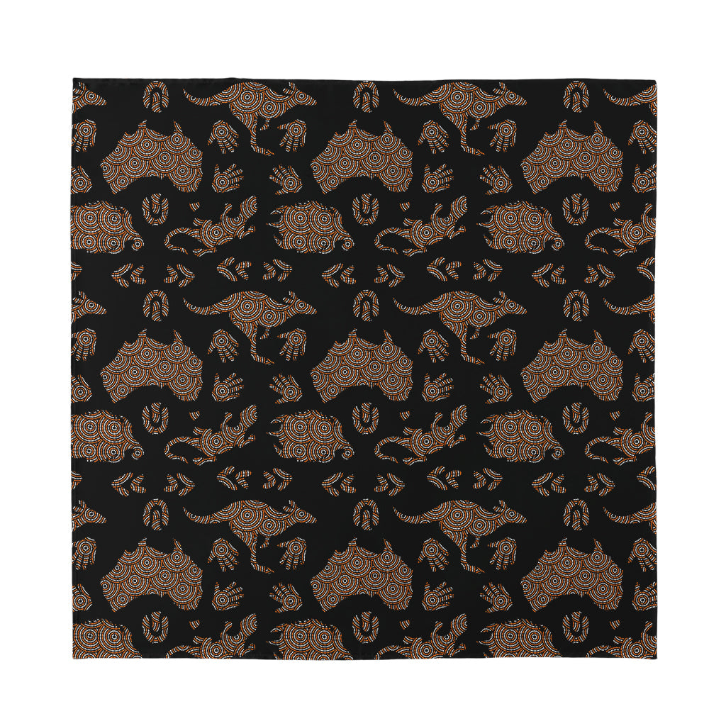 Aboriginal Australian Pattern Print Silk Bandana
