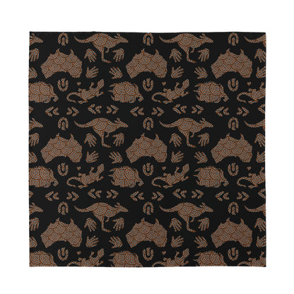 Aboriginal Australian Pattern Print Silk Bandana