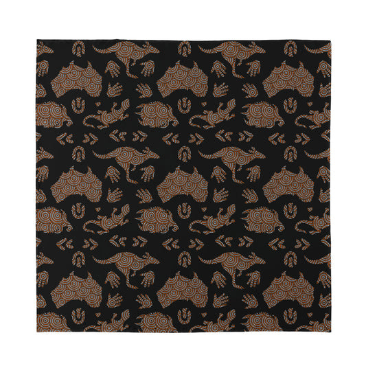 Aboriginal Australian Pattern Print Silk Bandana