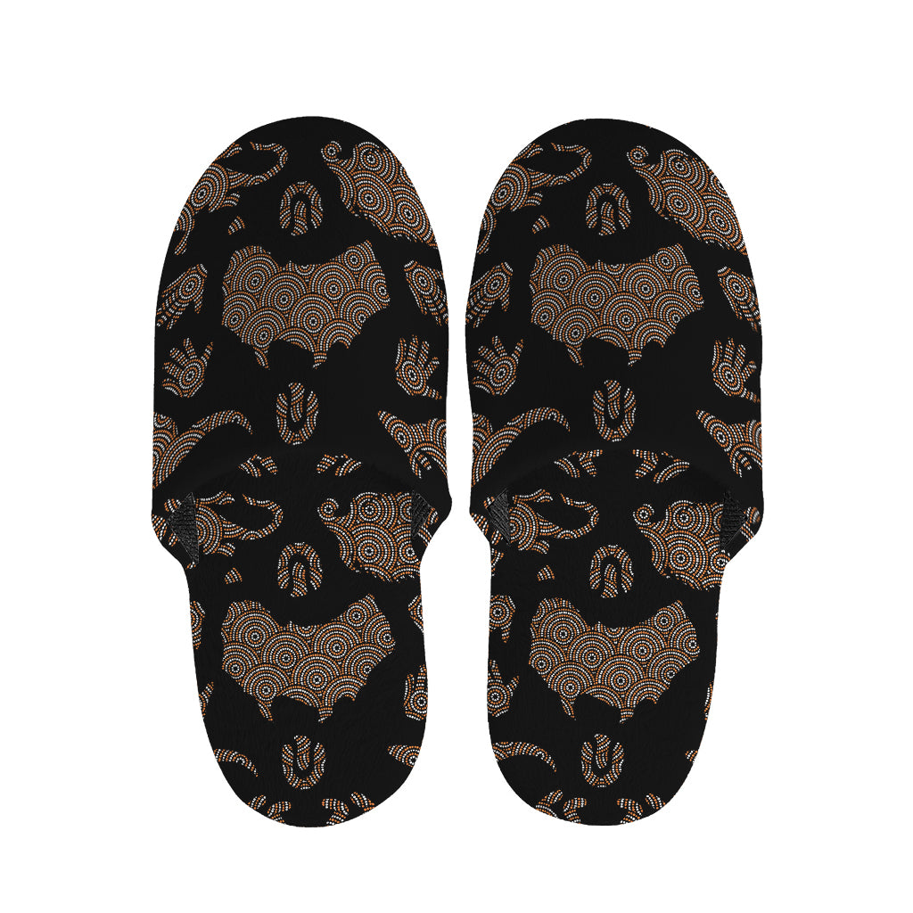 Aboriginal Australian Pattern Print Slippers