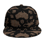 Aboriginal Australian Pattern Print Snapback Cap