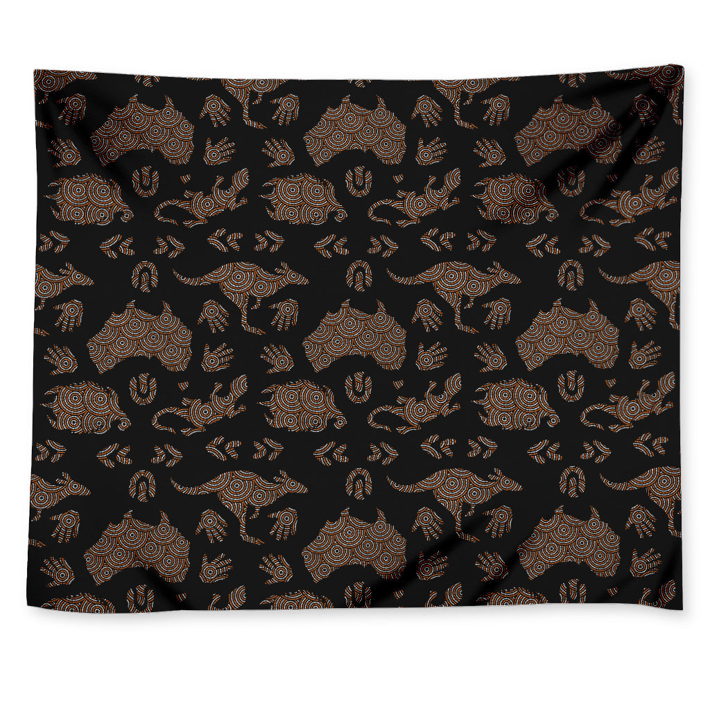 Aboriginal Australian Pattern Print Tapestry