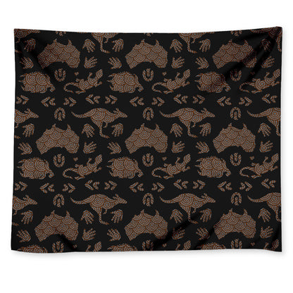 Aboriginal Australian Pattern Print Tapestry