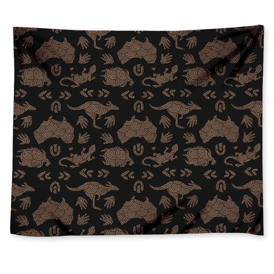 Aboriginal Australian Pattern Print Tapestry