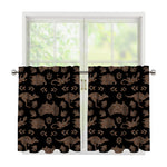 Aboriginal Australian Pattern Print Tier Curtains