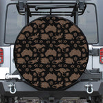 Aboriginal Australian Pattern Print Tire Cover