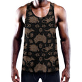 Aboriginal Australian Pattern Print Men's Workout Tank Top