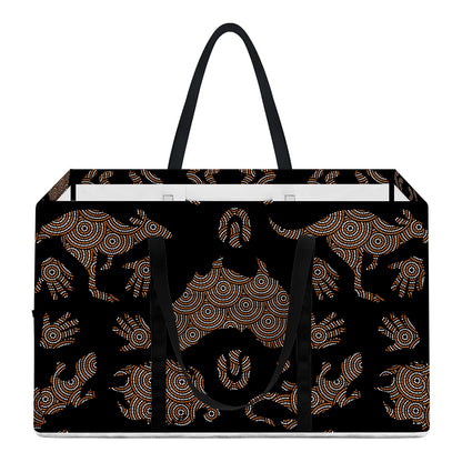 Aboriginal Australian Pattern Print Utility Tote Bag