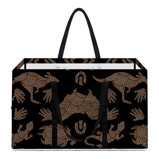 Aboriginal Australian Pattern Print Utility Tote Bag