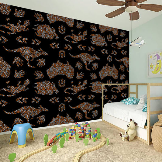 Aboriginal Australian Pattern Print Wall Sticker