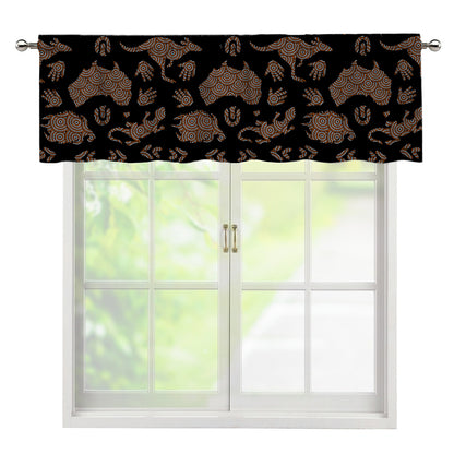 Aboriginal Australian Pattern Print Window Valance
