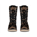 Aboriginal Australian Pattern Print Winter Boots