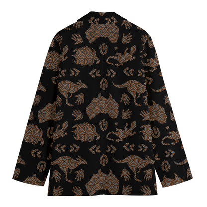 Aboriginal Australian Pattern Print Women's Blazer