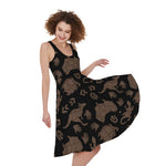 Aboriginal Australian Pattern Print Women's Sleeveless Dress