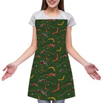 Aboriginal Boomerang And Kangaroo Print Adjustable Apron