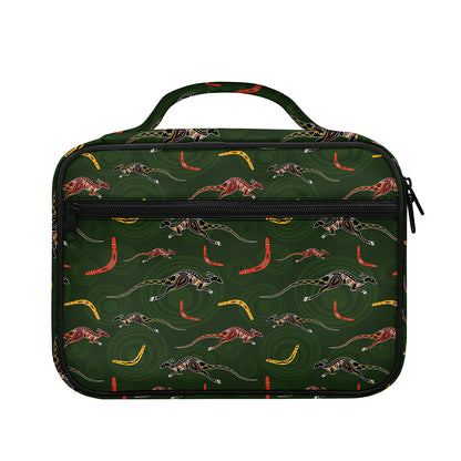 Aboriginal Boomerang And Kangaroo Print Briefcase Bible Bag