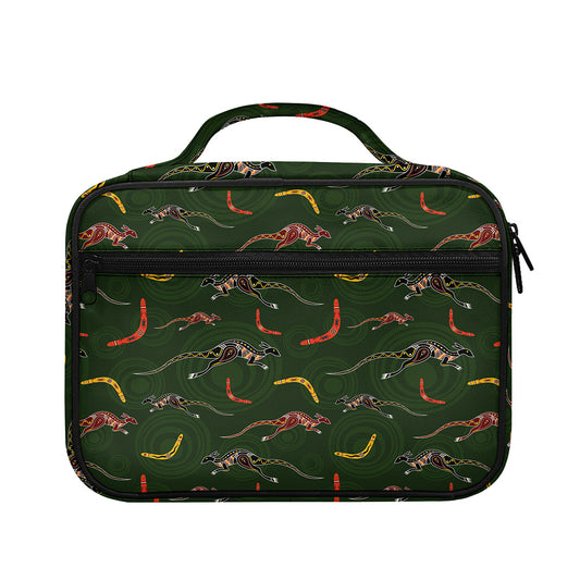 Aboriginal Boomerang And Kangaroo Print Briefcase Bible Bag