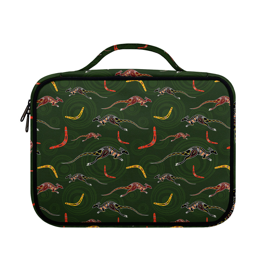 Aboriginal Boomerang And Kangaroo Print Briefcase Bible Bag