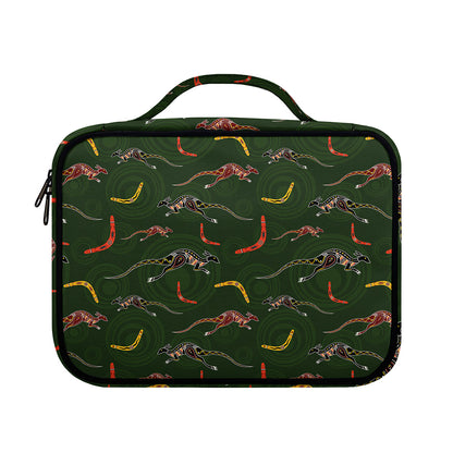 Aboriginal Boomerang And Kangaroo Print Briefcase Bible Bag